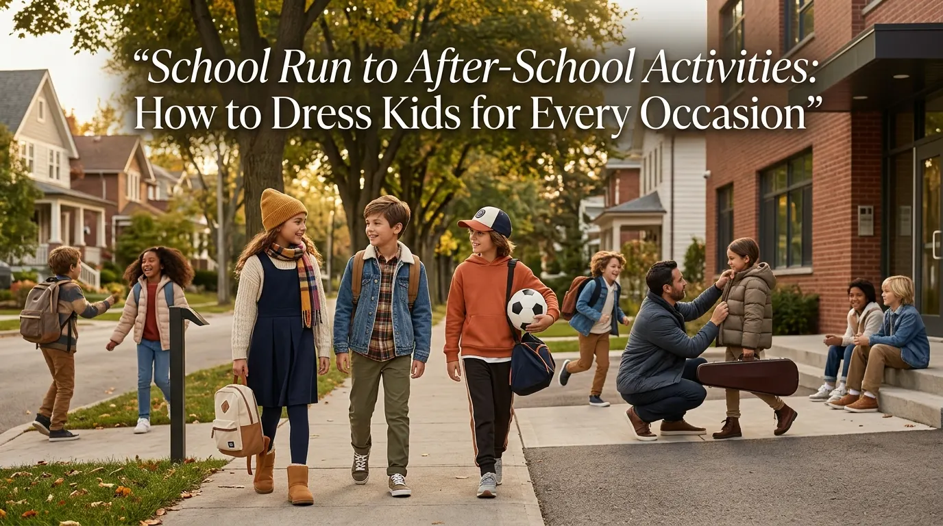 School Run to After-School Activities: How to Dress Kids for Every Occasion